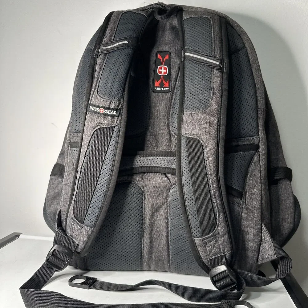 Swiss Gear 3760 ScanSmart TSA Laptop Friendly All-in-One Backpack Grey Travel